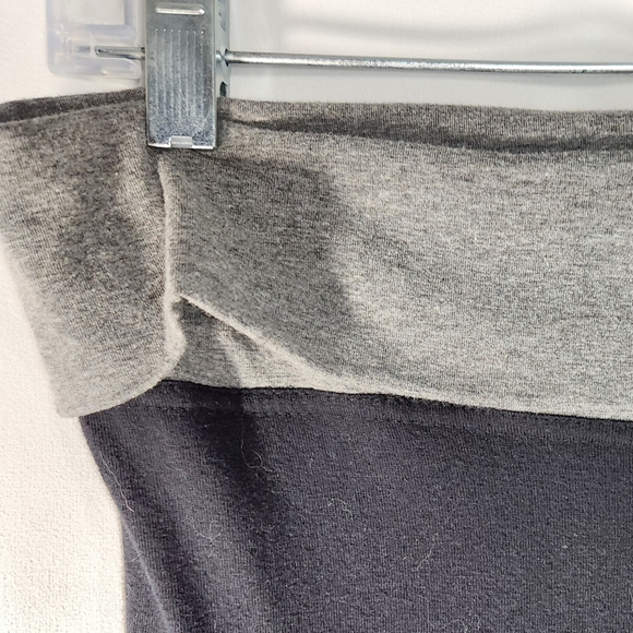 Emerald Life Active Black w/ Grey Fold Over Waistband Workout Pants Size Medium - Picture 2 of 6